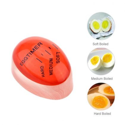 1Pcs Egg Perfect Color Changing Timer Yummy Soft Hard Boiled Eggs Cooking Kitchen