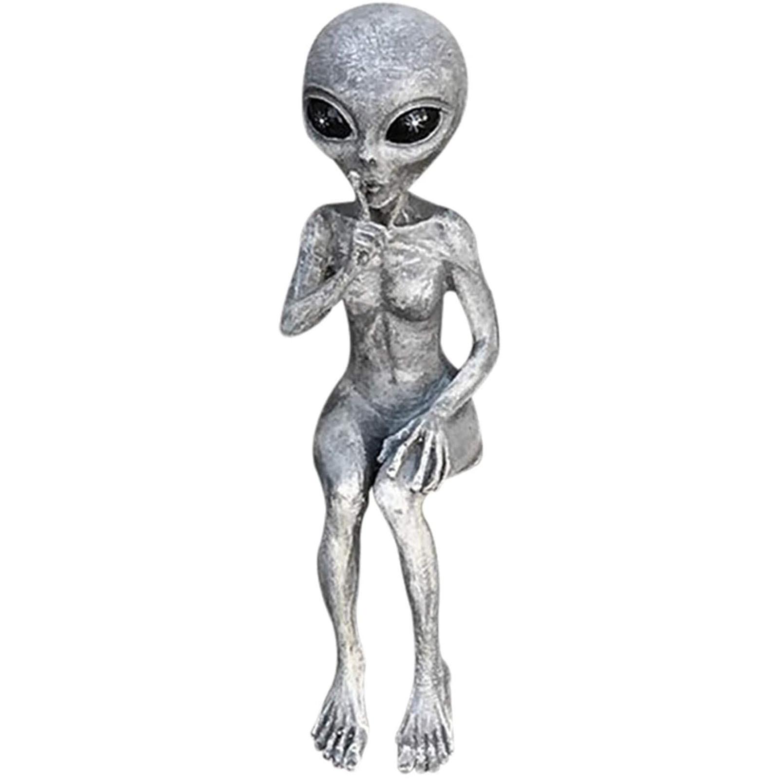 5 Types Outer Space Alien Statue Martians Garden Figurine Set for Home ...